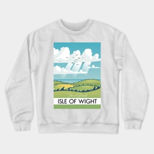 isle of wight travel poster. Crewneck Sweatshirt